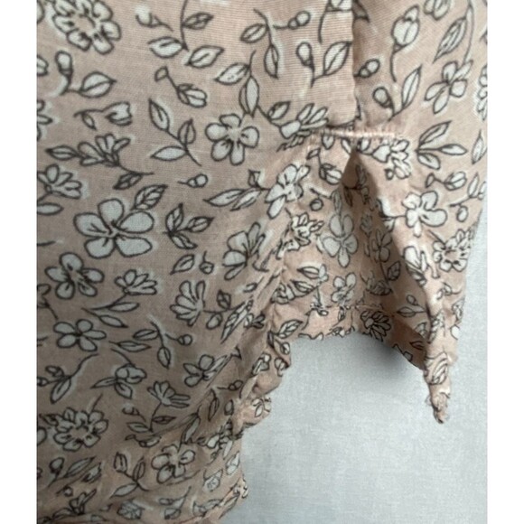 Abercrombie & Fitch Tank Top Womens S Micro Floral Lace Pink Cami Flowy Cottage - Picture 6 of 10